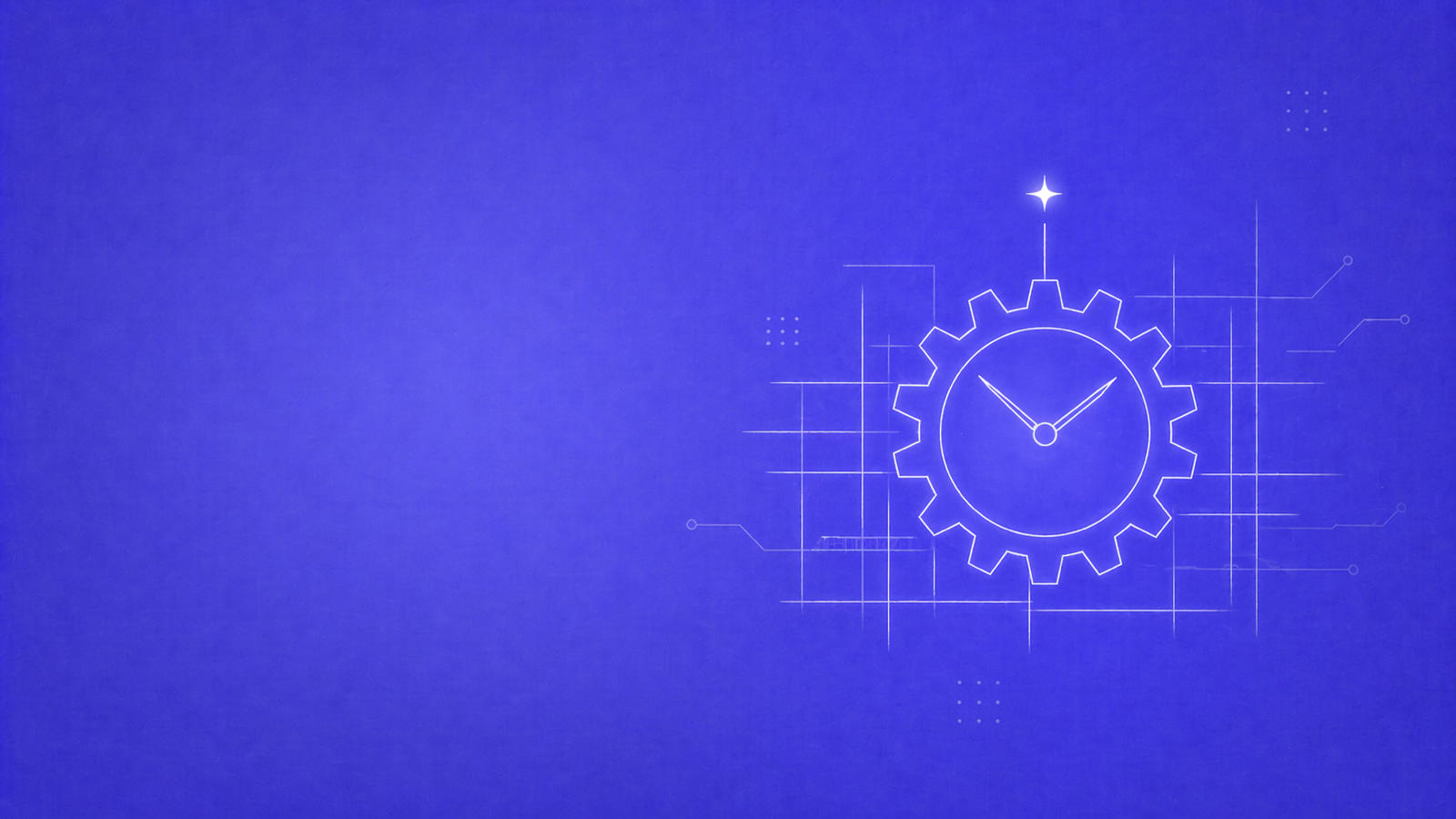 NovaUp — Agence SEO La Chaux-de-Fonds : roue dentée d'horlogerie sur plan en damier UNESCO avec aiguilles d'horloge et étoile lumineuse, sur fond violet brand