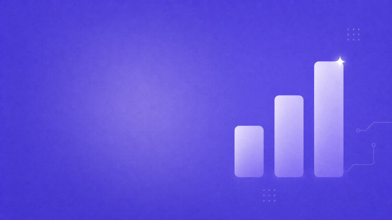 NovaUp — tarifs SEO Suisse romande : 3 barres ascendantes symbolisant les 3 plans Visibilité, Croissance, Exclusivité, avec étoile au sommet, sur fond violet brand